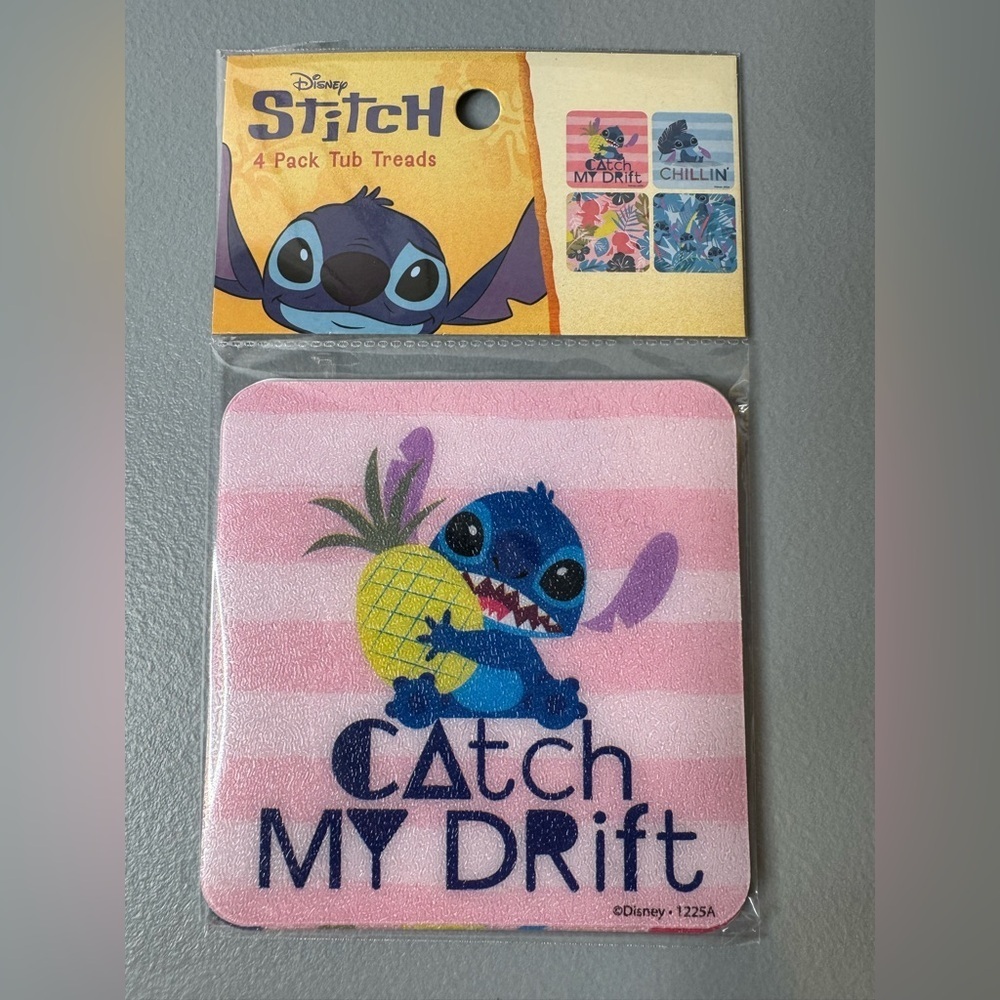 Disney Stitch catch my drift & chillin Tub Tread - Pineapple tropical Design